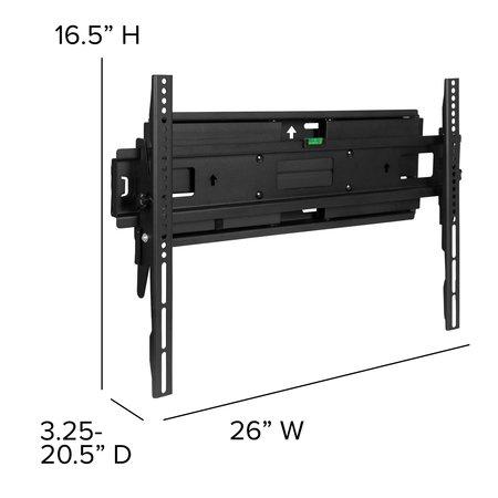 Flash Furniture 40"-84" Black Full Motion Adjust TV Wall Mount RA-MP006-GG
